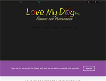 Tablet Screenshot of lovemydogresort.com